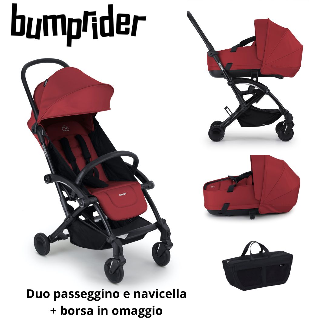 Bumprider - Duo Connect 3+ telaio nero - borsa omaggio