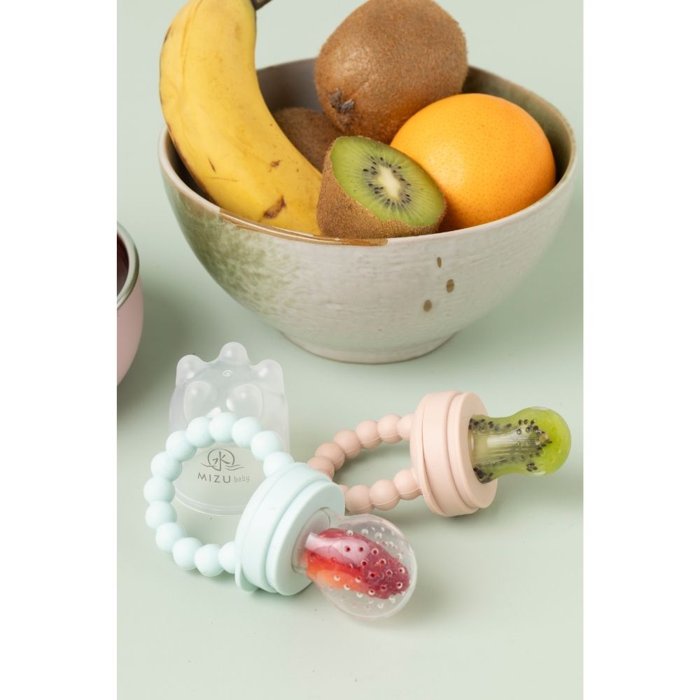 Kaori Soft - Mangiafrutta tutto in silicone ROSA - 3 tettarelle